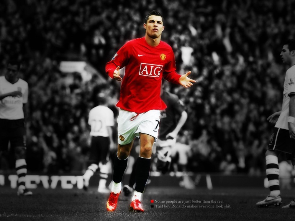 Ronaldo v drese United (footballhdpic.com)