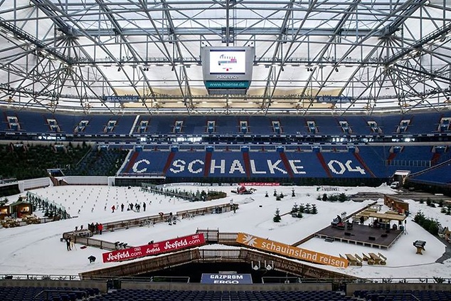 Futbalový štadión v Schalke sa premenil na biatlonovú trať (sportowefakty.pl)
