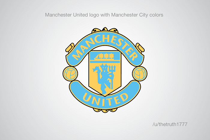 Manchester United vo farbách City(sportskeeda.com)