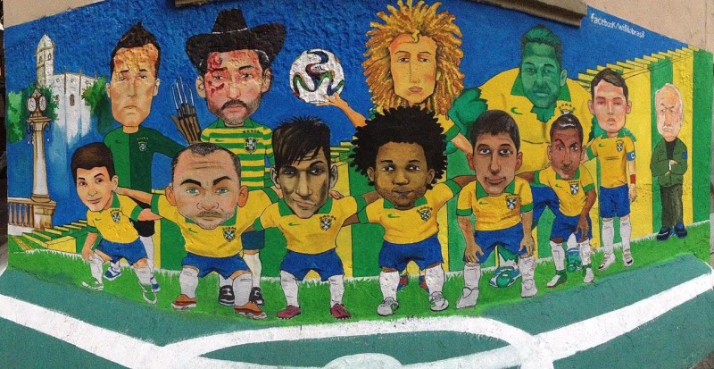 Prepracované graffiti brazílskej reprezentácie (si.com)